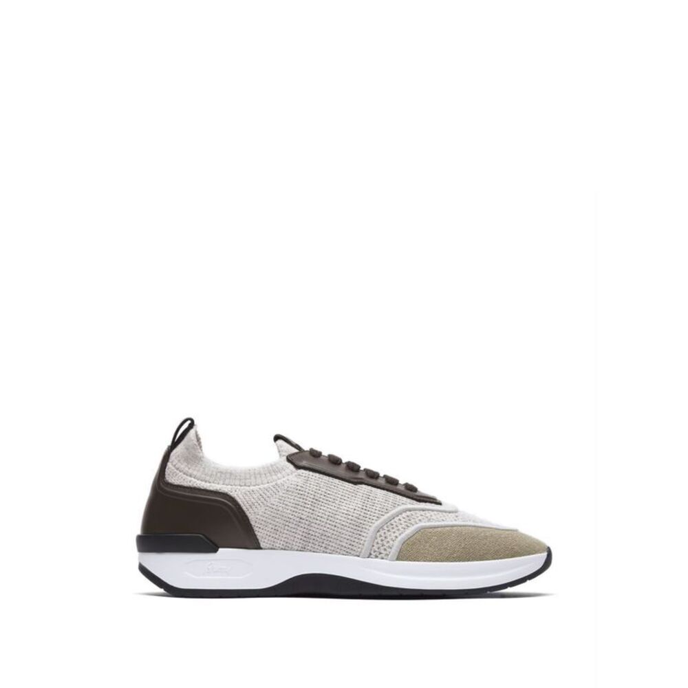 Brioni Men Cotton And Linen Blend Sneakers